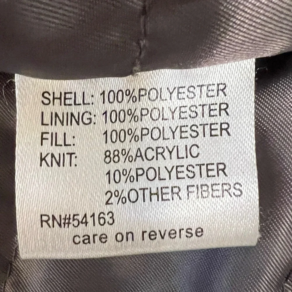Calvin Klein Mens Bomber Jacket Black Water Resistant Wind Protection Size M